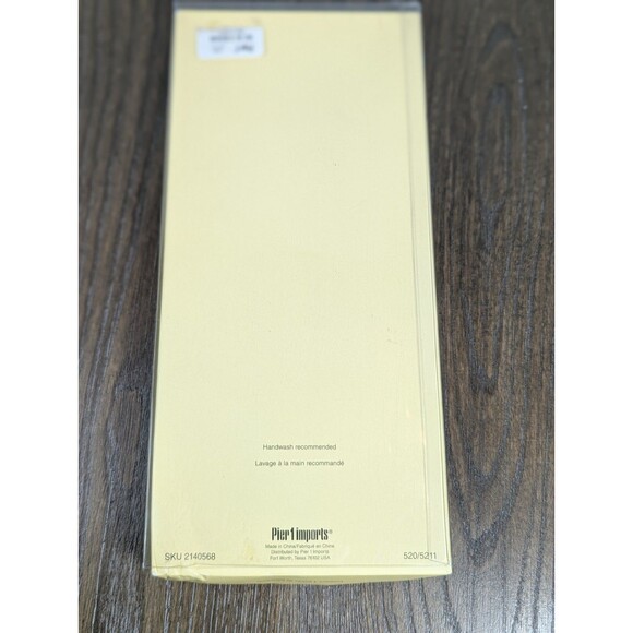 VTG NIB Pier 1 Chopsticks Set - 4 Pairs Marbled Striped  Black Burgundy Yellow - Picture 4 of 5